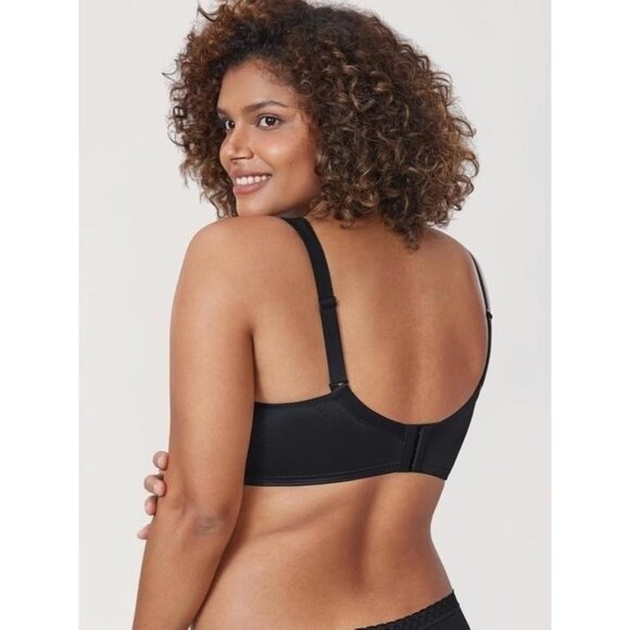 DELIMIRA Women's Minimizer Full Coverage Bra Wireless Size 44D Black NWT - Picture 8 of 9